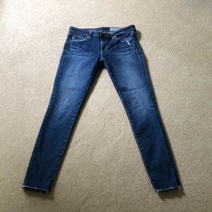 AG Adriano Goldschmied The Legging Ankle Super Skinny Distressed Jeans